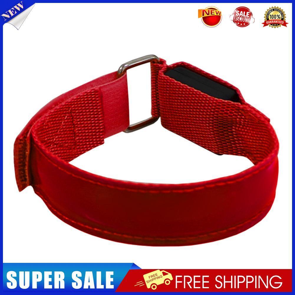Outdoor Sports Night Running Light Jogging LED Arm Leg Warning Lamp(Red)