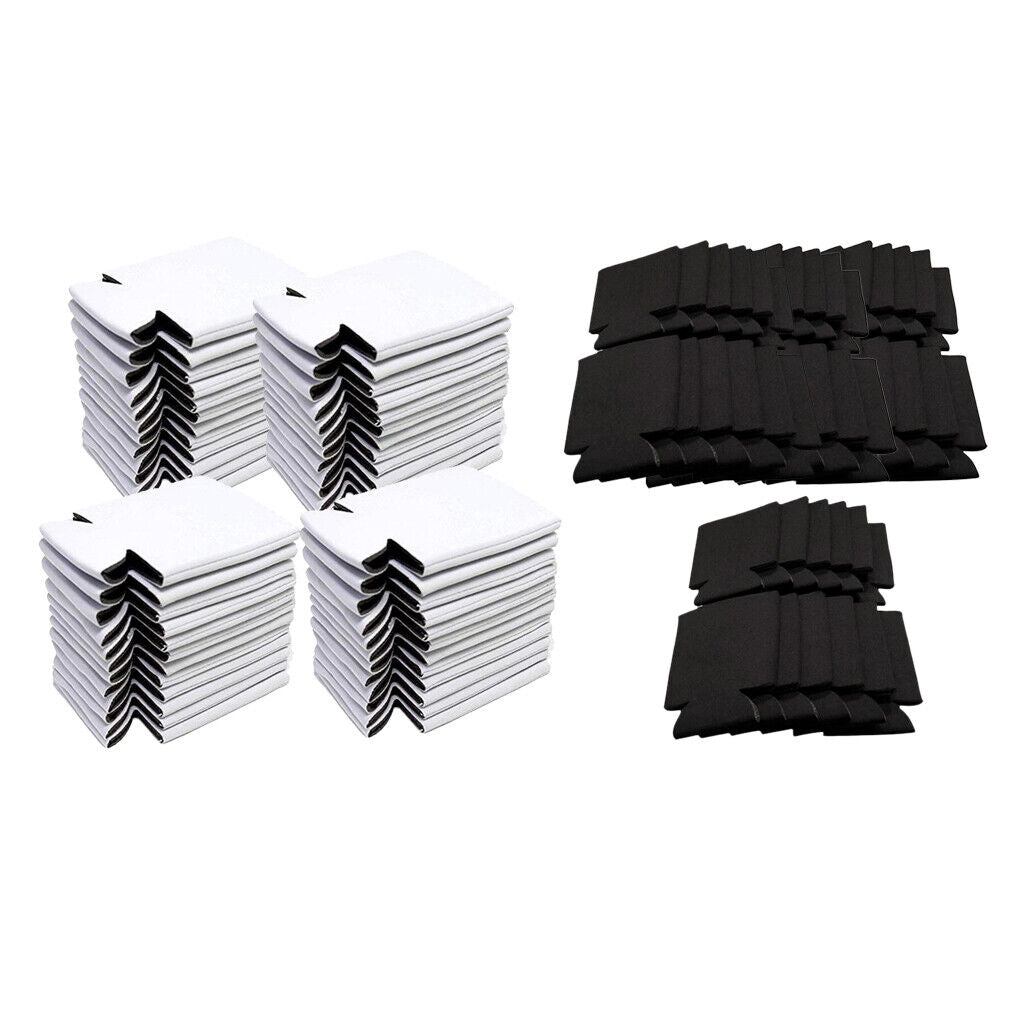 80Pcs 12 ounces Foldable Blank Can Beer Cooler Drink for Wedding