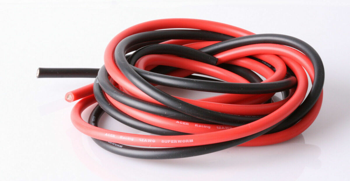 12 Gauge Silicone Wire 2M - 12 AWG Silicone Wire - Flexible Silicone Wire
