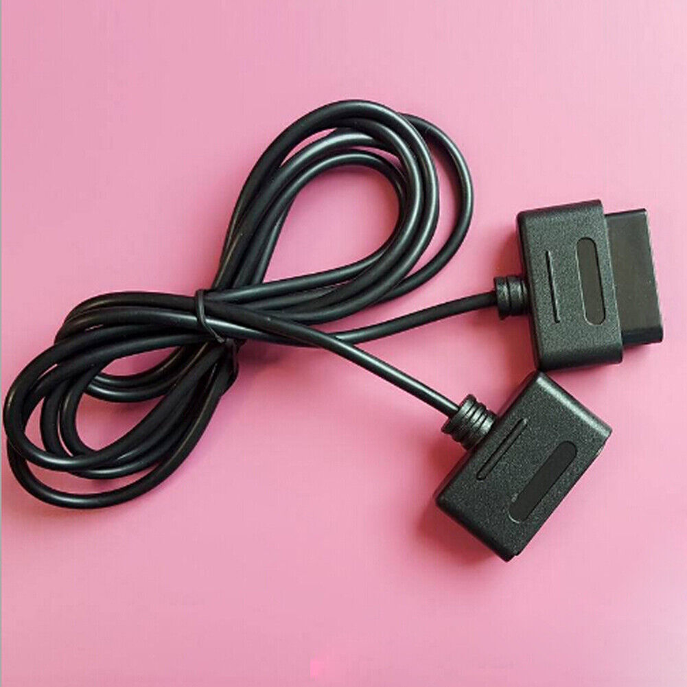 1.8m Game Extension Cable Data Cord for Nintendo SNES Controller (2pcs)