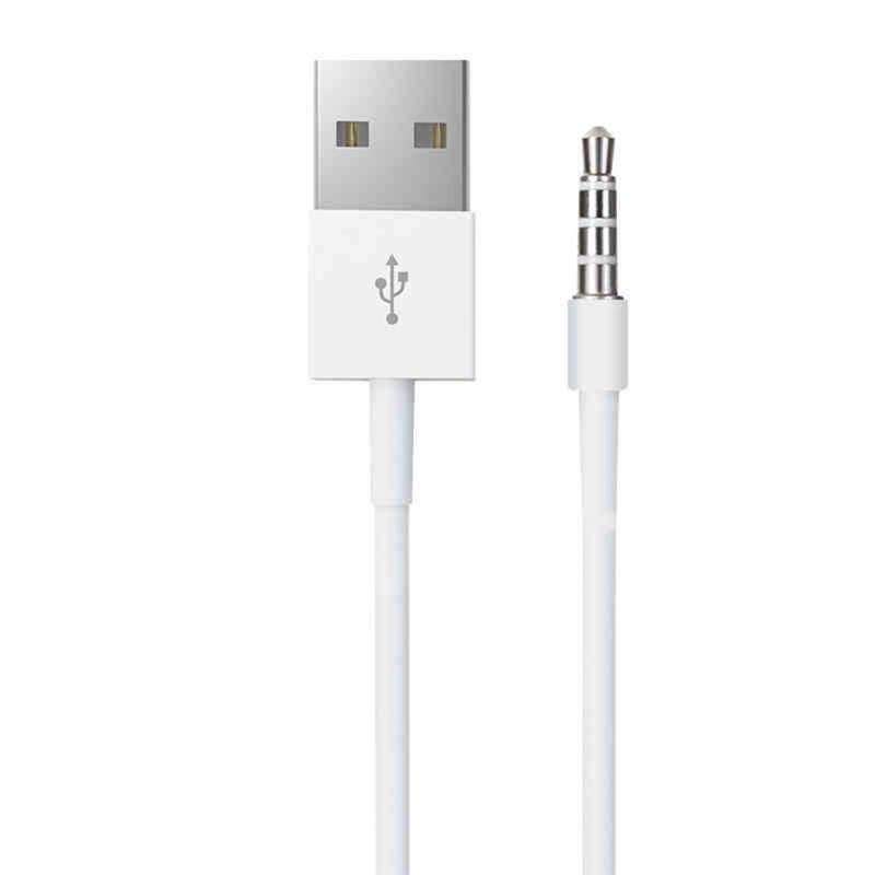 3.5mm Jack to USB 2.0 Data Sync Charger Cable Music Audio Player Charging Wire