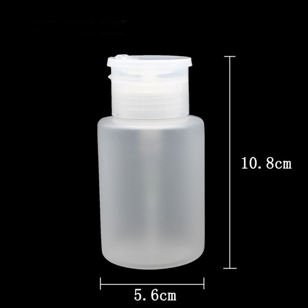 120ml New Dispenser Clear Storage Push Down liquid container Pump Empty Bottle
