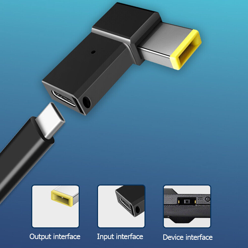 Type C Female to Male PD 100W Fast Charging Adapter for Lenovo Thinkplus PC