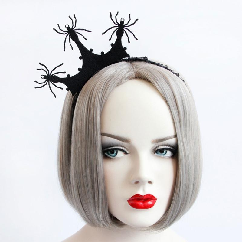 Spider Headband Halloween Tiaras Crowns Hair Hoop Photo Shoot Goth Headband