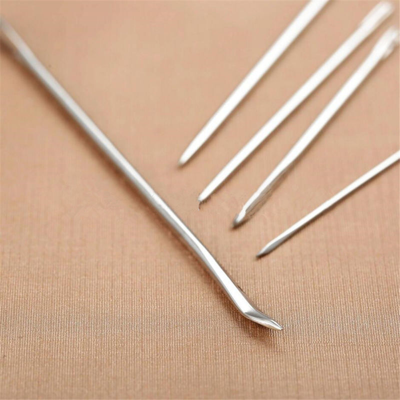7pcs/Set Hand Repair Upholstery Leather Carpet Curved Sewing Needle Crochet Hook