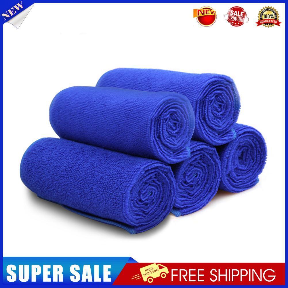 5pcs 25 X 25cm Soft Cloths Cleaning Duster Microfiber Car Towel Detailing