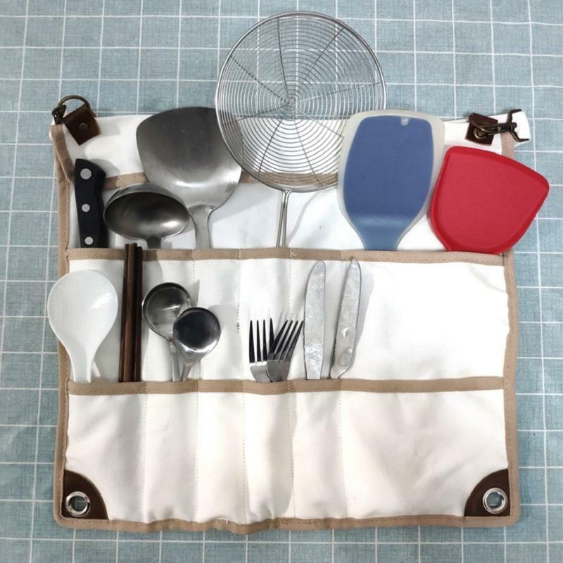 Outdoor Picnic BBQ Storage Pack Holder Camping Tablewares Cutlery Storage Bag