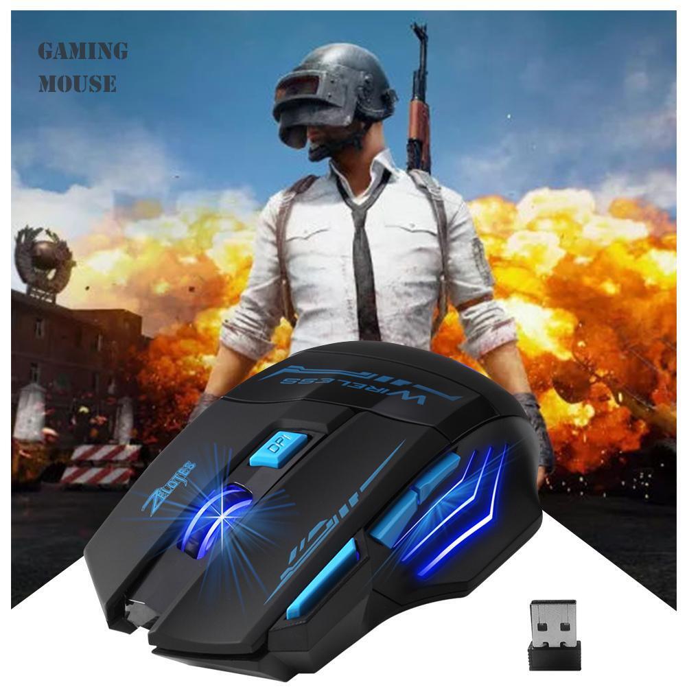 ZELOTES F-14 2.4GHz Wireless USB 2400DPI Adjustable Ergonomic Optical Mouse