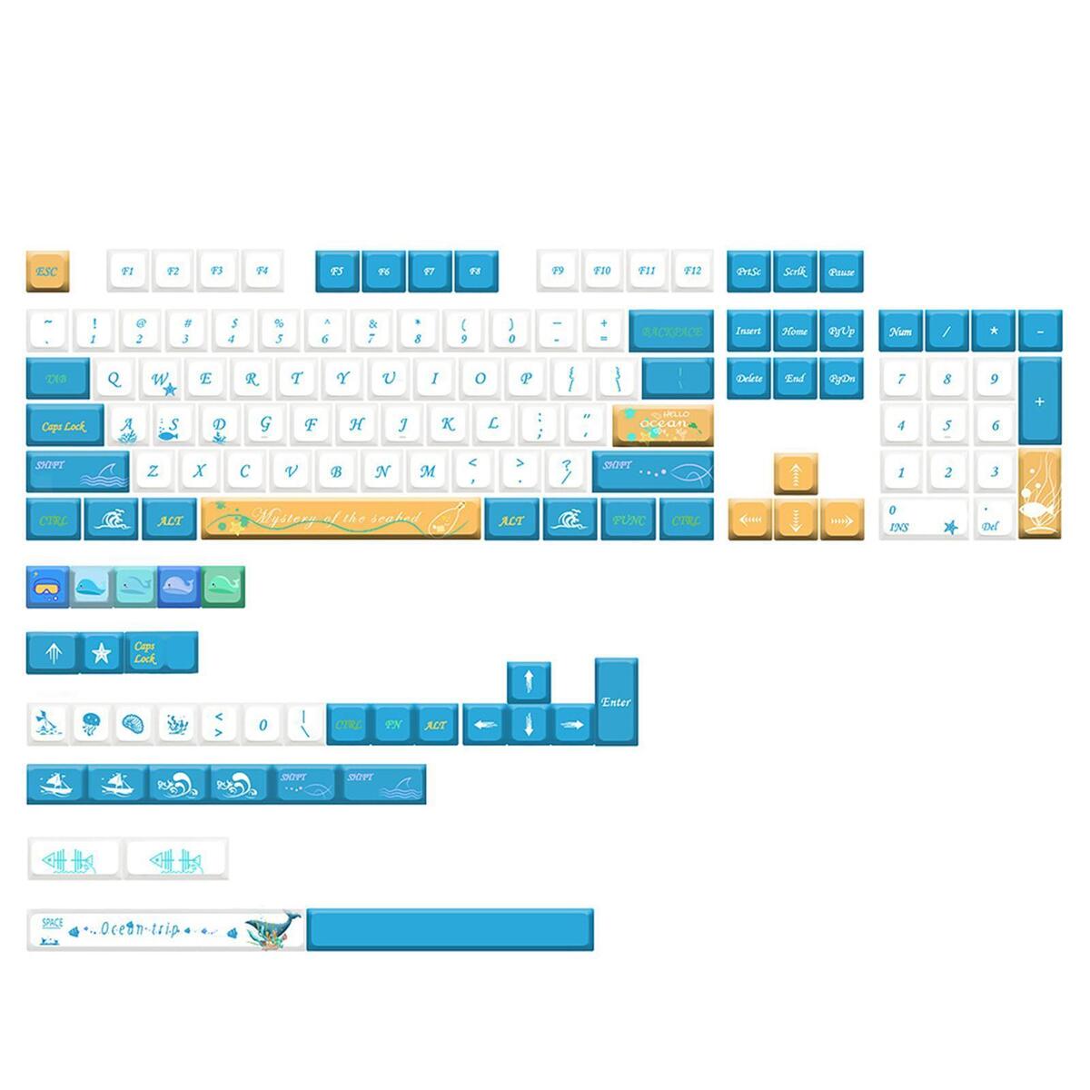 137 Key Caps Xda Profile PBT for Mechanical Keyboards 61/64/68/87 Keycaps Direct
