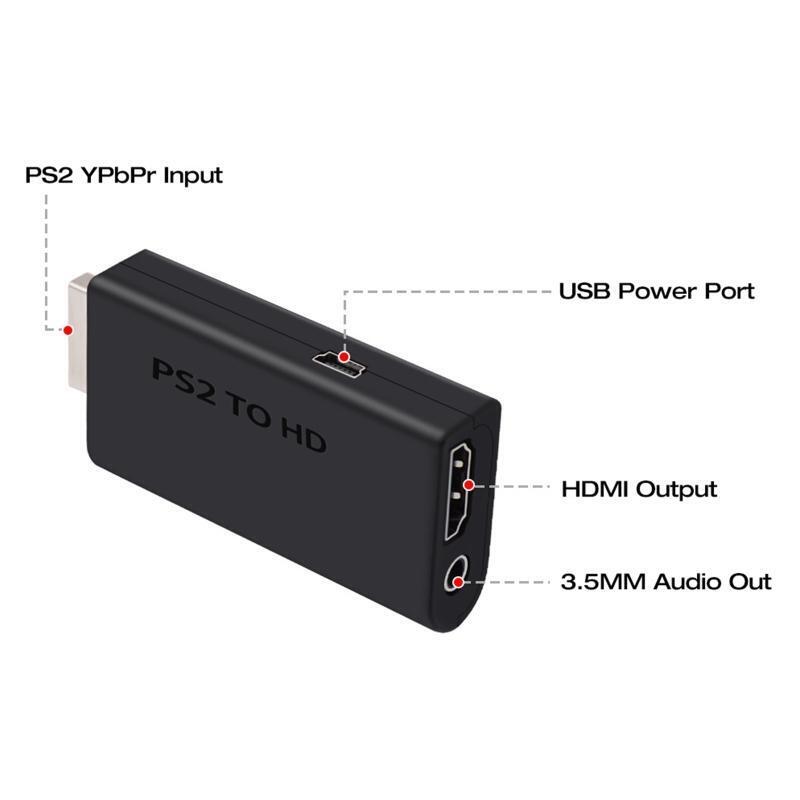 480i/480p/576i Video Conversion Transmission Adapter ForPS2 to HDMI-compatible