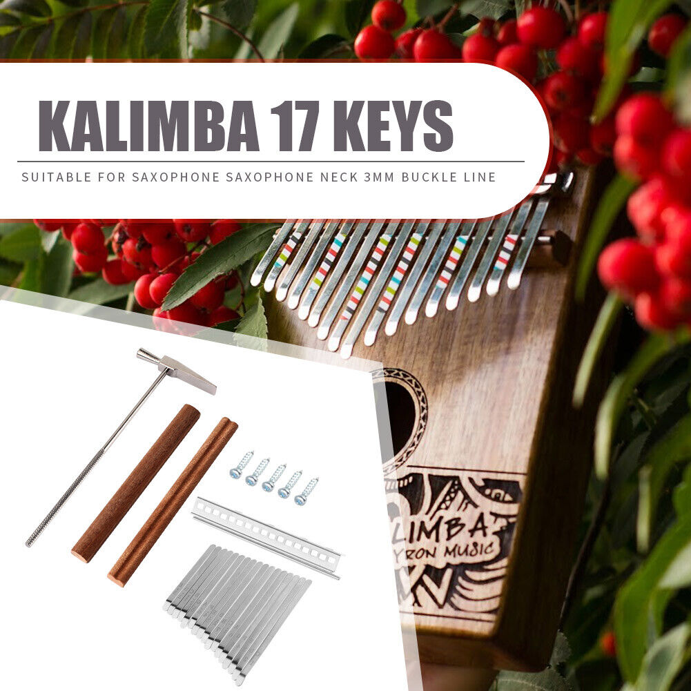 17-Key Kalimba DIY Keys Bridge Tuning Hammer Set Thumb Piano Accessories