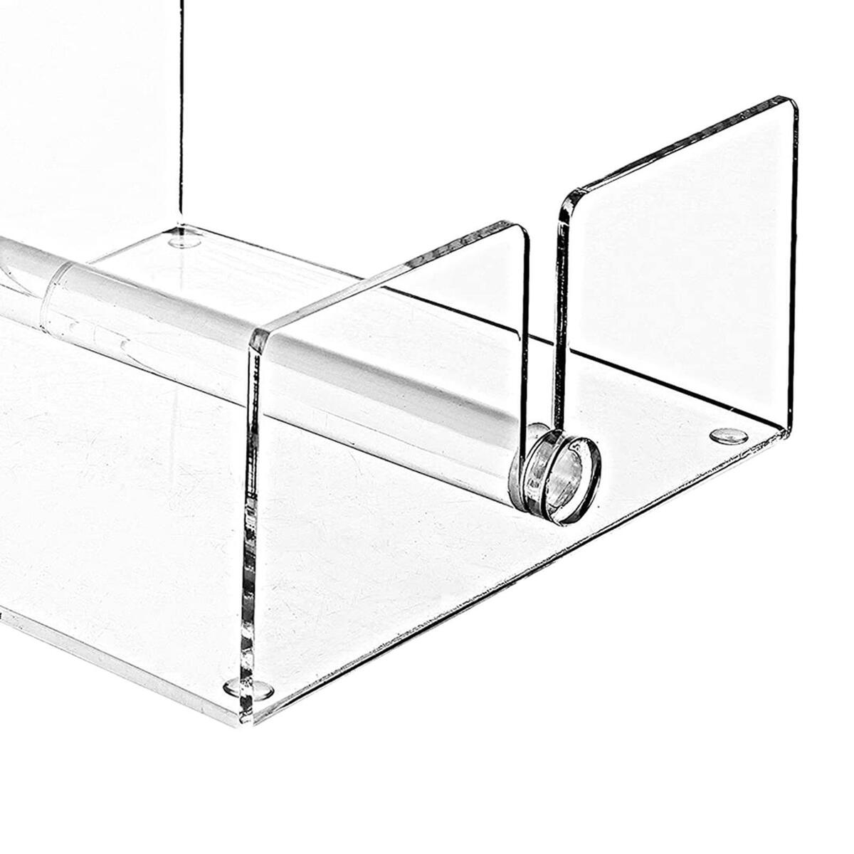 Acrylic Guest Towel Napkin Holder Square Clear for Countertops Hotel Party