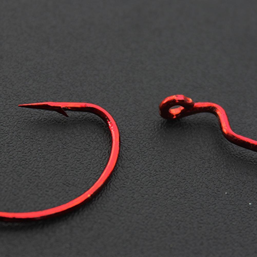 20pcs Barbed Crank Sharp Fishing Hooks Pesca for Soft Bait Tackle 3/0#