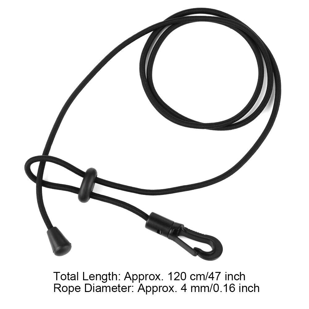 Canoe Kayak Paddle Safety Fishing Rod Tether Holder Lanyard Leash Clip