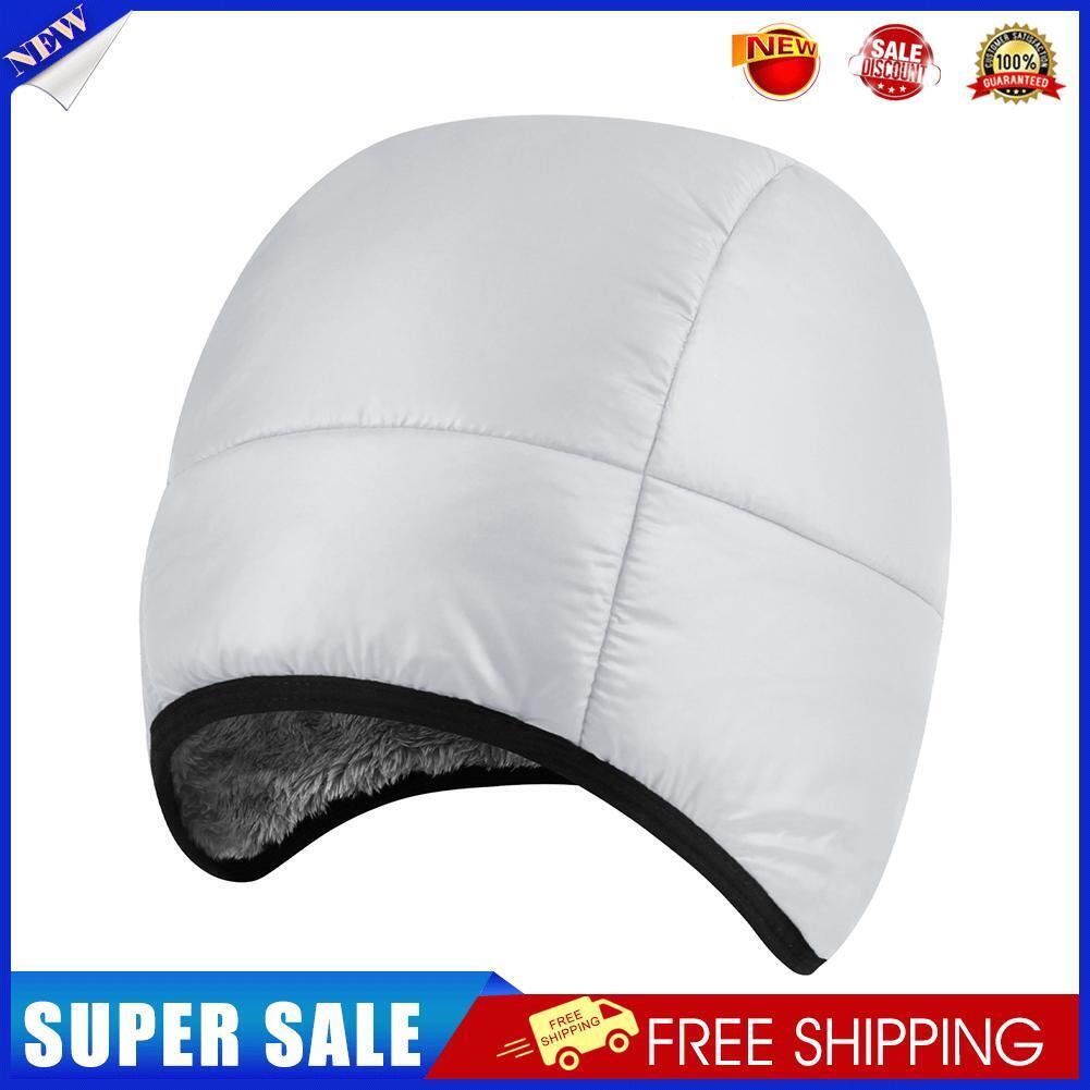 Warm Cycling Down Cap Windproof Skiing Ear Protection Beanie Hats (Gray)