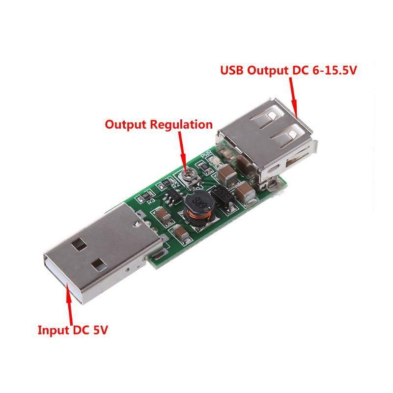 DC-DC USB 5V to 6-15V Step-Up Boost Converter Voltage Inverter Module Adjustable