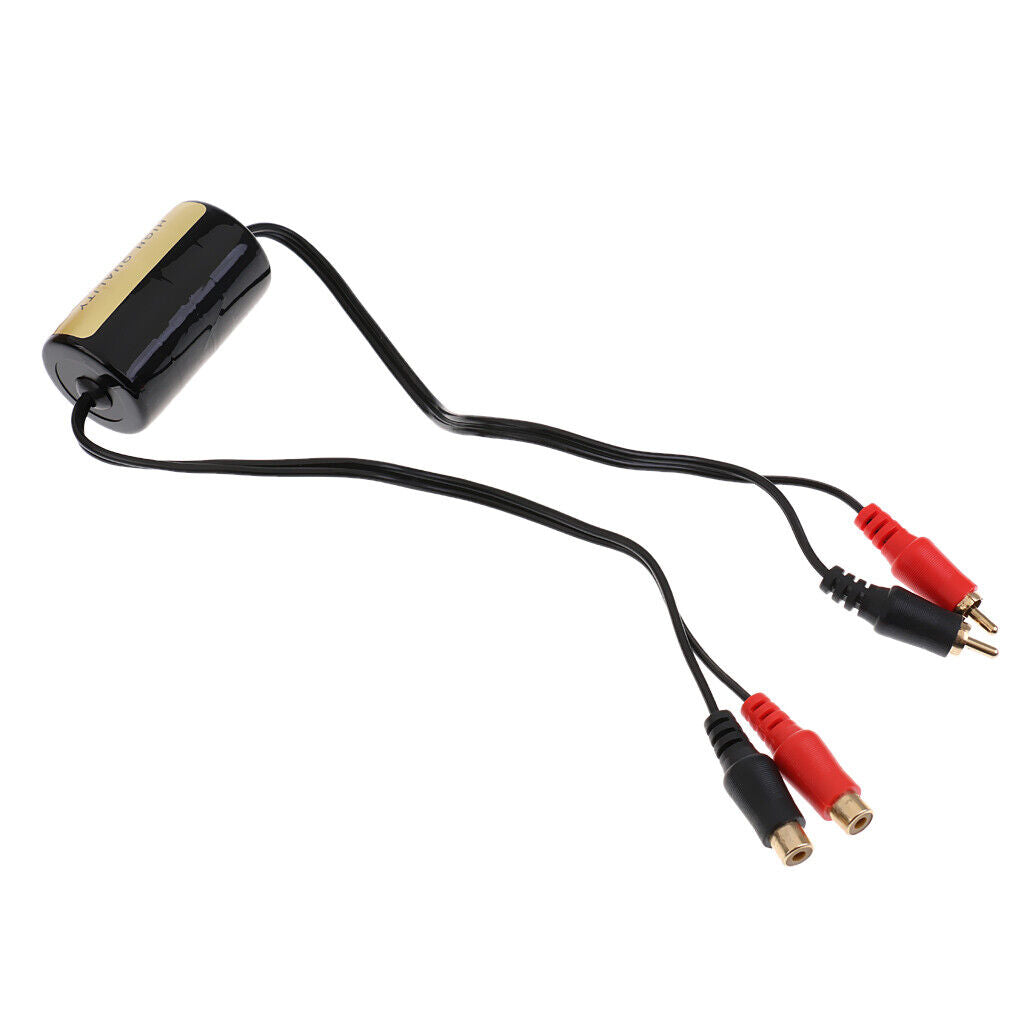 Stereo RCA  Noise Filter Suppressor Ground Loop Isolator