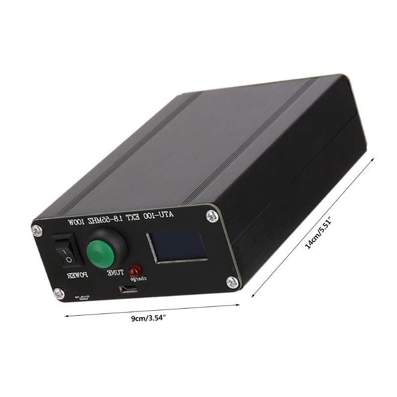 Mini Automatic Antenna Tuner 0.96 Inch ATU-100 1.8-55Mhz With Shell Finished