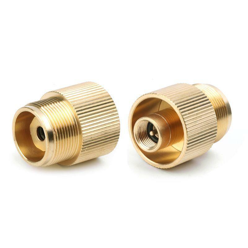 Outdoor Gas Tank Propane Refill Adapter Solid Brass Stove Connector Copper