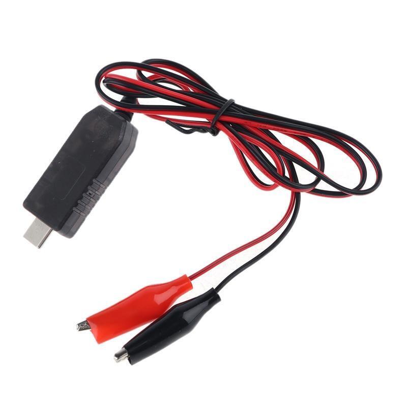 Replace 4x 1.5V C D AA AAA Battery Eliminator USB C 5V to 6V Clip Step-up Cable