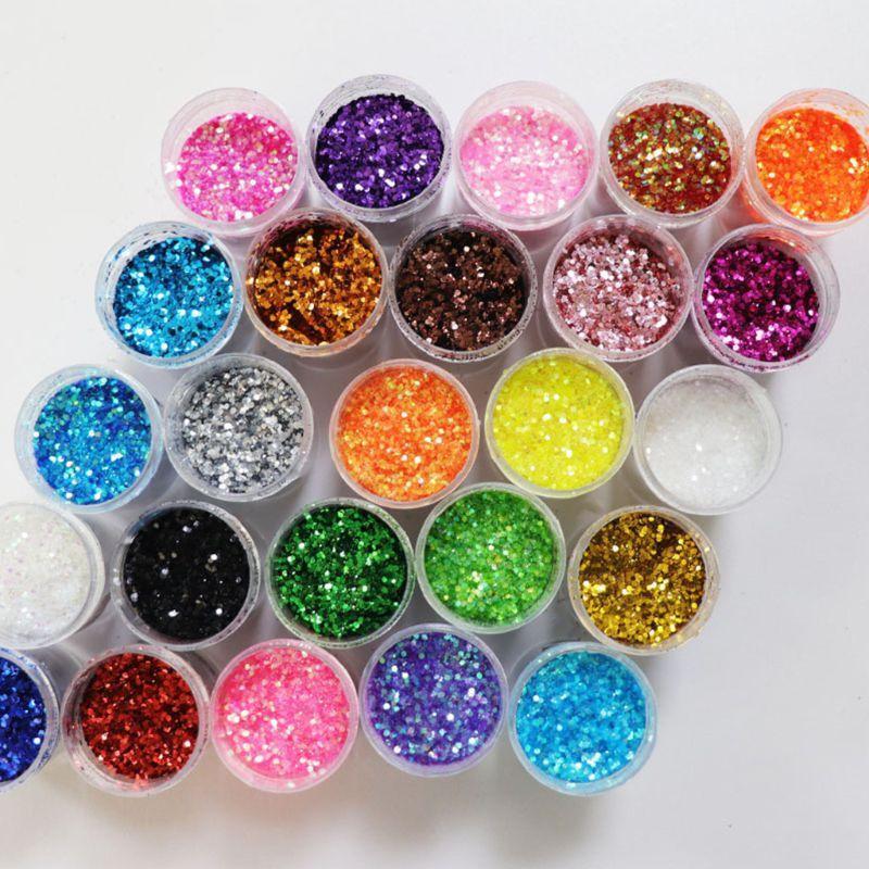 24Box Soap Mica Powder Soap Coloring Set Mica Colors for Candle Making Mica