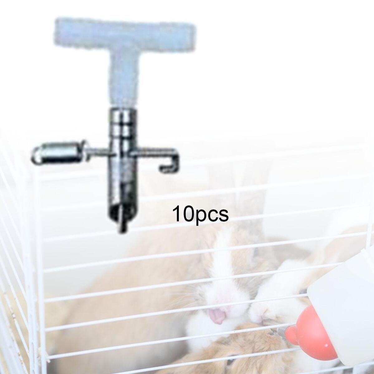 Automatic Rabbit Water Nipple Drinker Feeder Animal Supplies for Mice Bunny
