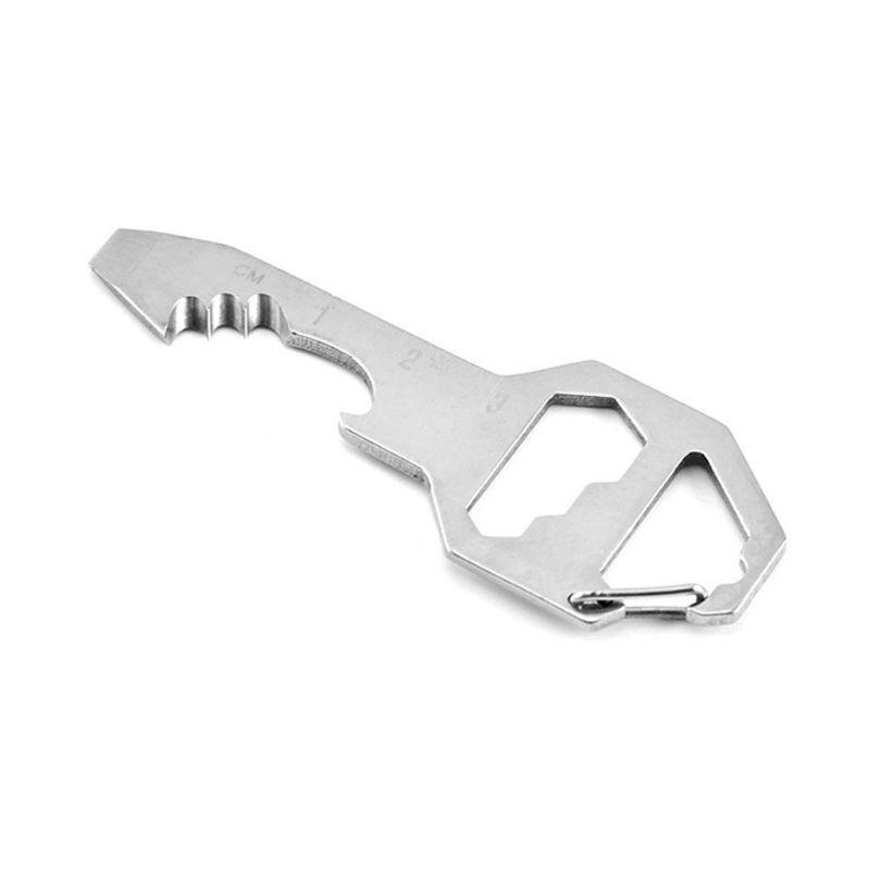 Keychain Bottle Opener Multi Tool 6 Tools in 1 Carry Pocket and Backpack Tool