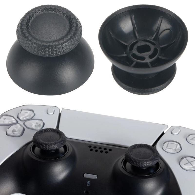 1 Pair Replacement Thumb Stick Joystick Cap for PS5 Gamepad Controllers ,Black