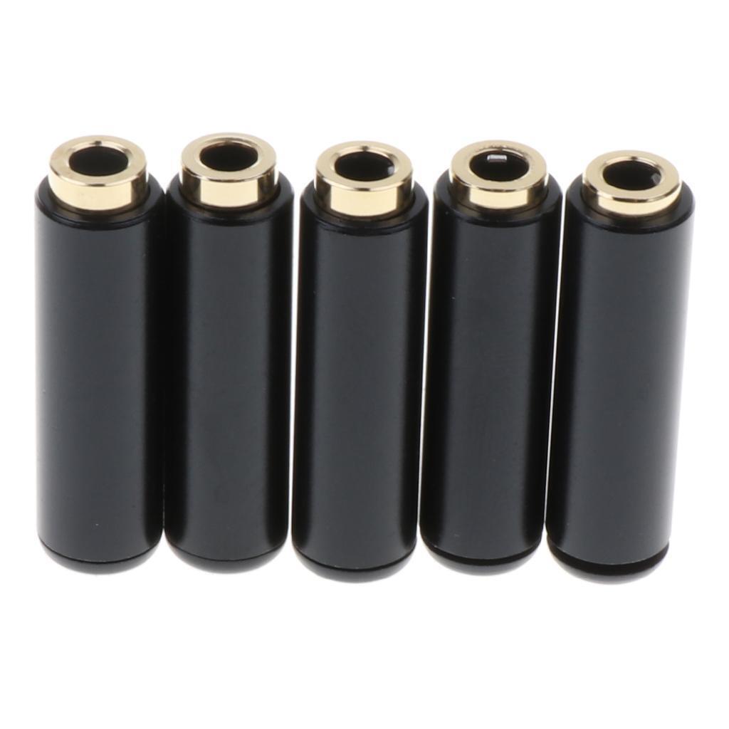 5 Packs 3.5mm Female Soldering Type Plugs Connector, Compatible for Earphone