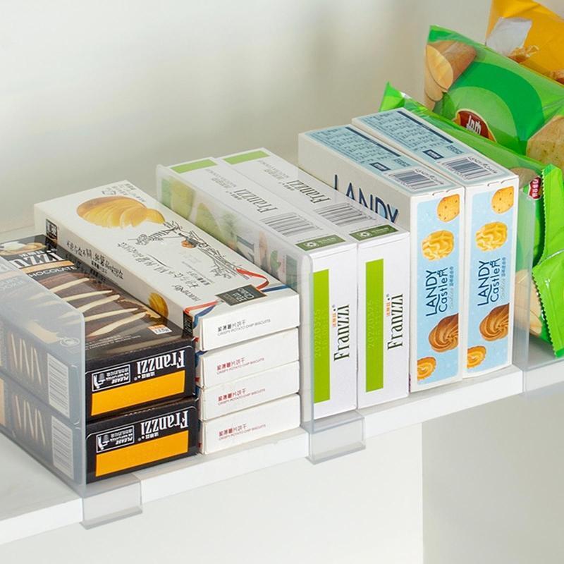Transparent Plastic Shelf Divider Closet Organizer Wardrobe Cabinet Separator