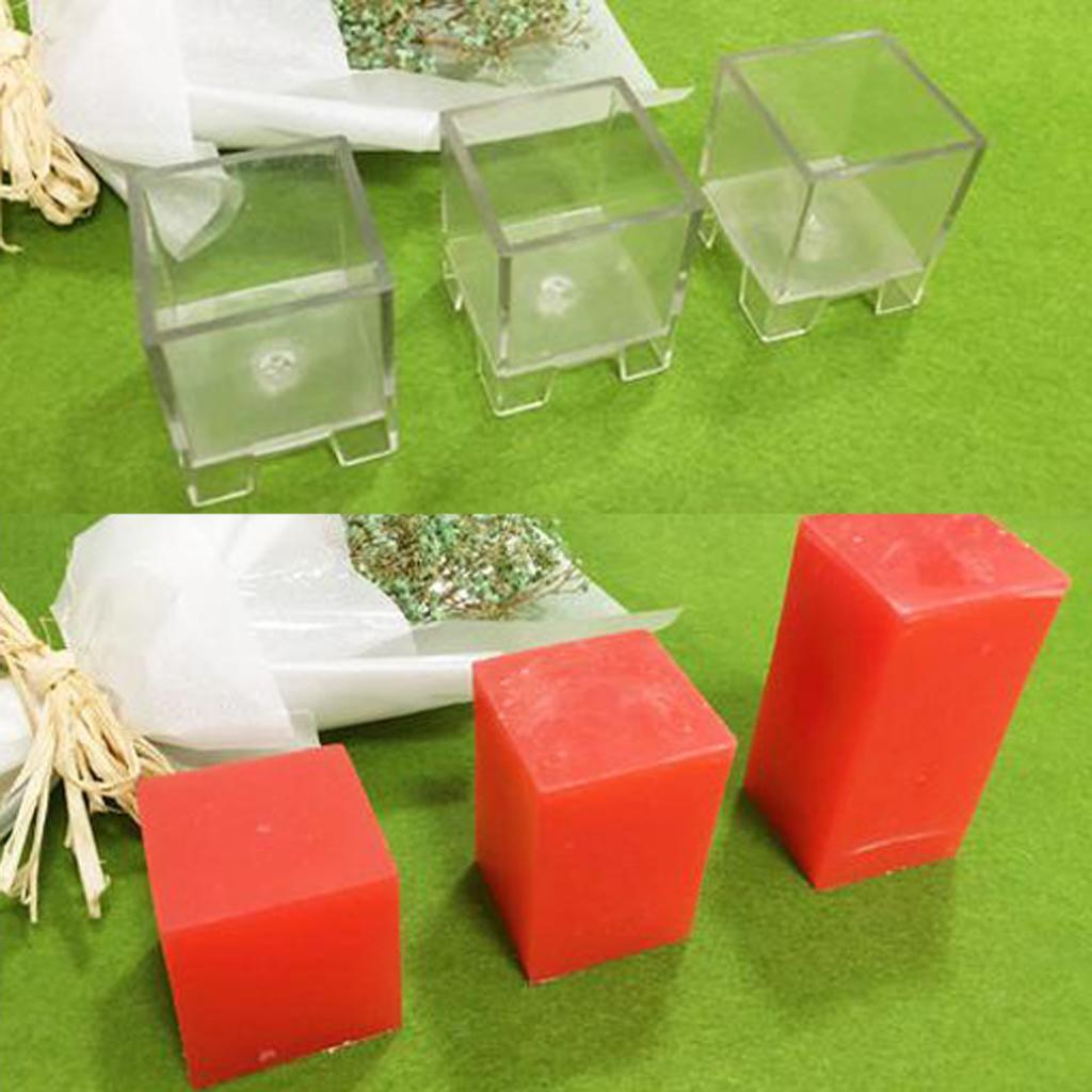Pyramid Sphere Square Shaped Candle Mould Plastic Candle Moldel DIY Molds