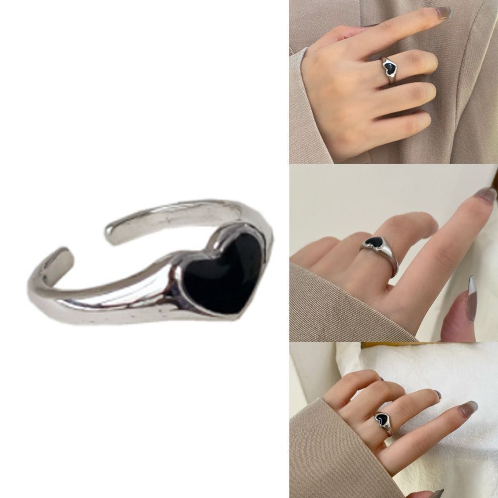 Gift for Women Girl Love Ring Opening Design Ring Index Finger Rings Heart Ring