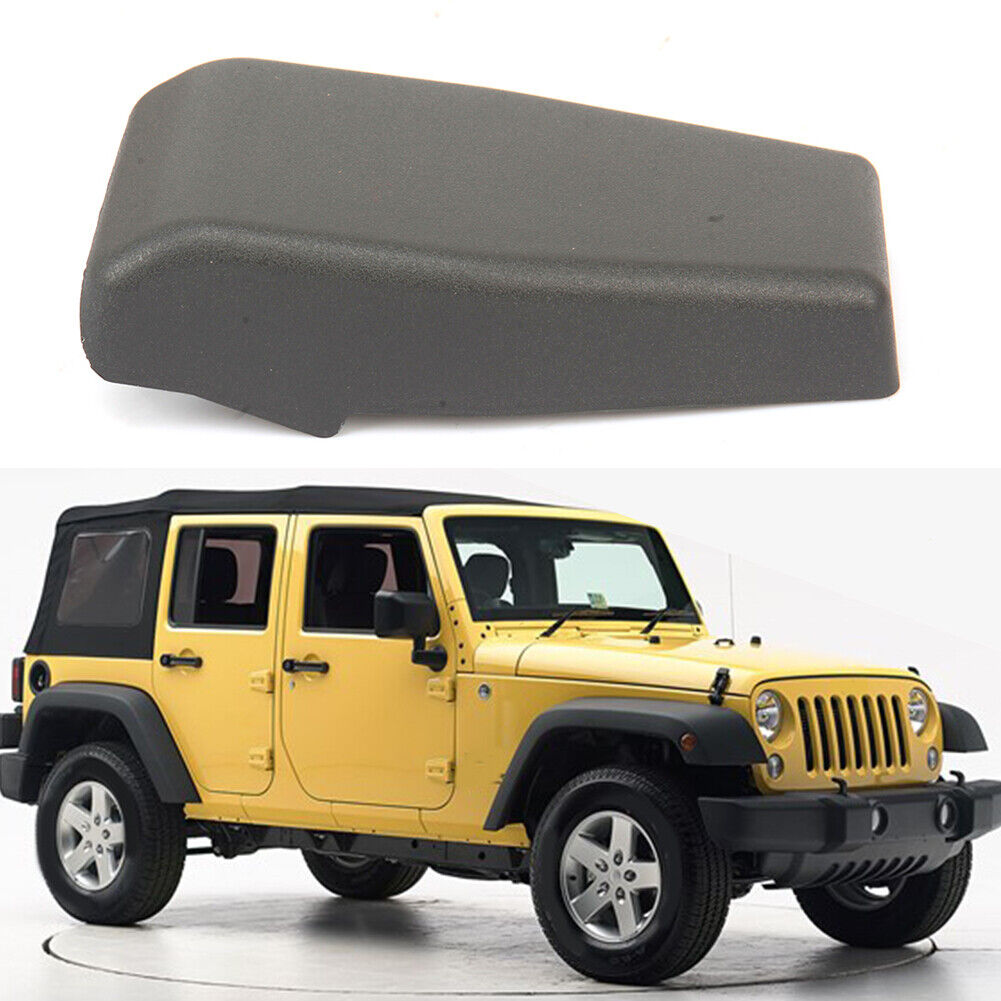 2pcs For Jeep Wrangler JK 2007-2017 Rear Window Hinge Cover Car Glass Cap