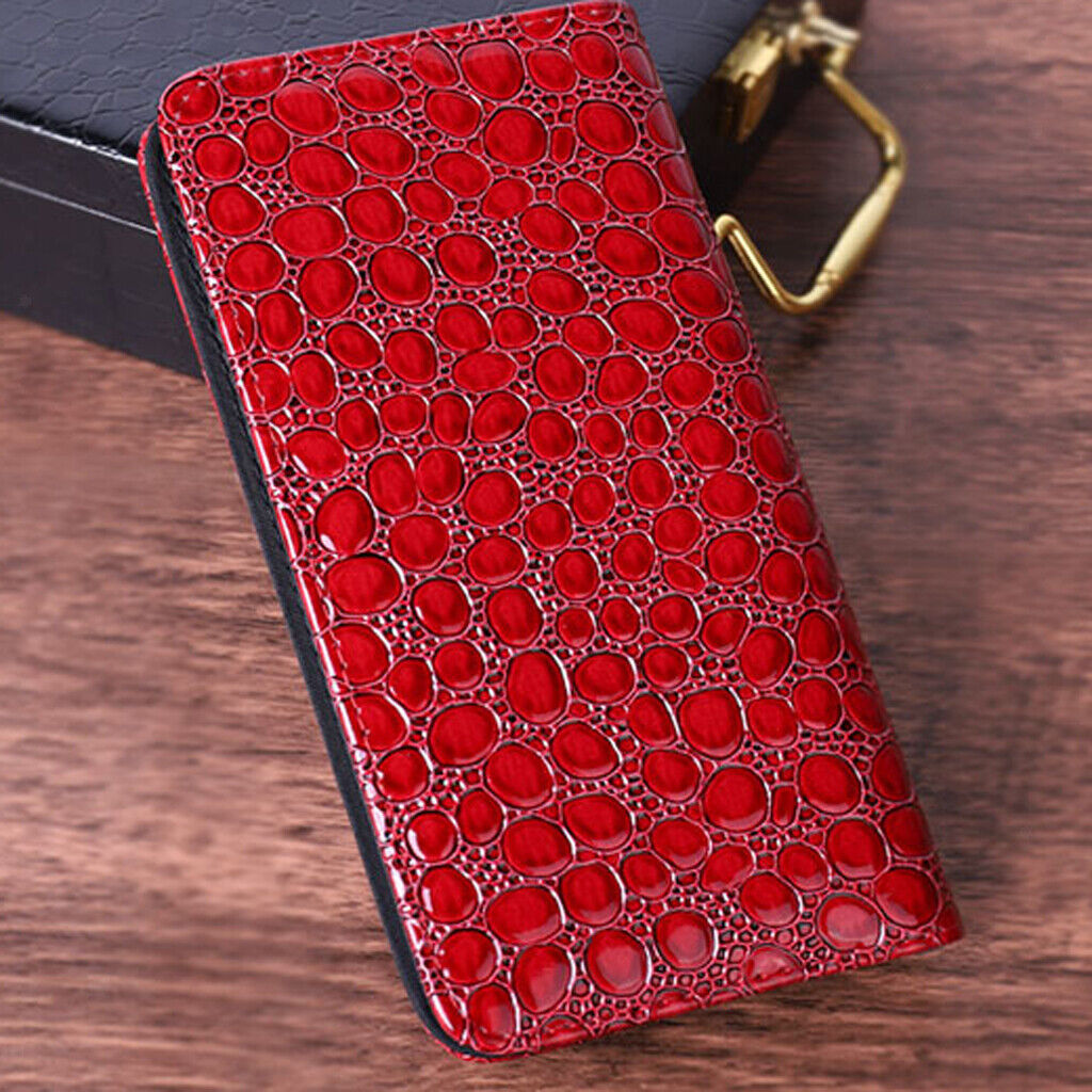 PU Leather Scissors Holder Pouch Case Bag for Salon Barber   Red