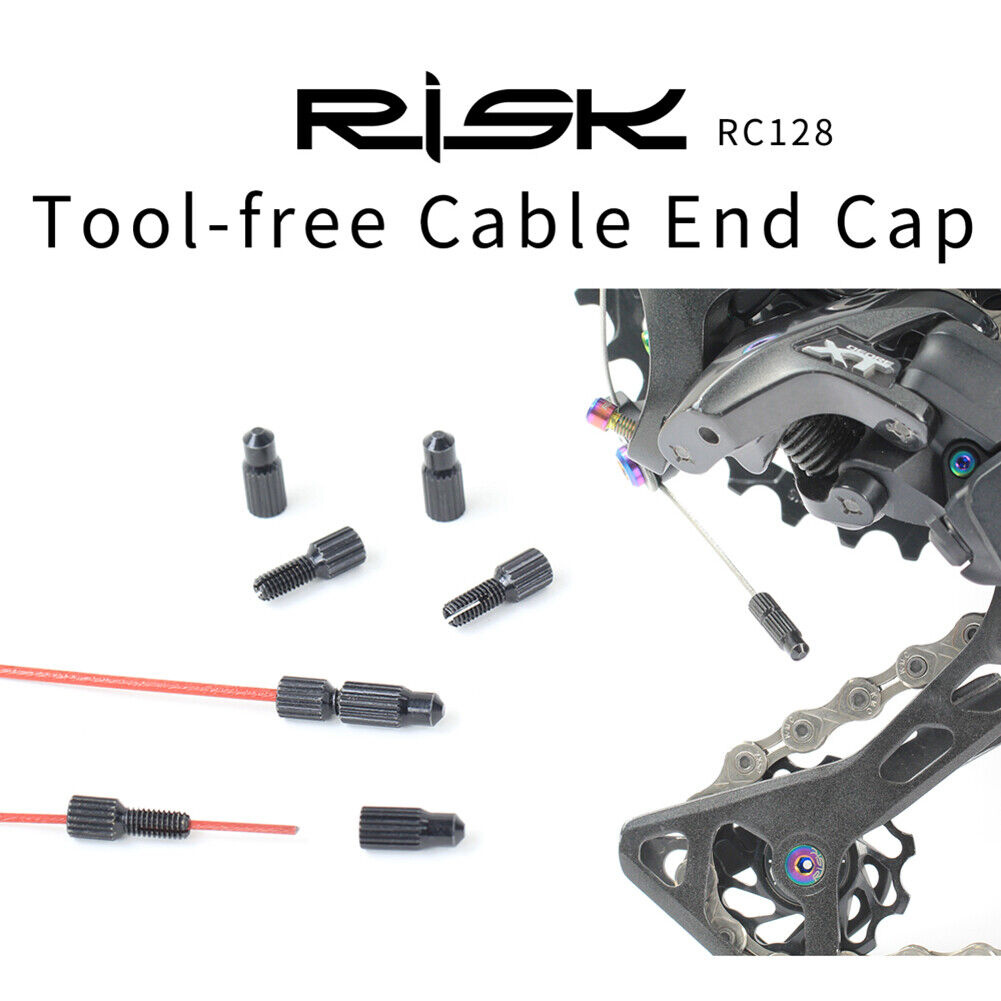 RISK 4pcs Bike Brake Line Caps Detachable Bicycle Shifter Brake Cable Cap