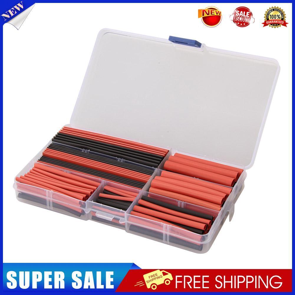 150Pcs Polyolefin Halogen Tubing Tube Sleeving Wire Cable-60314