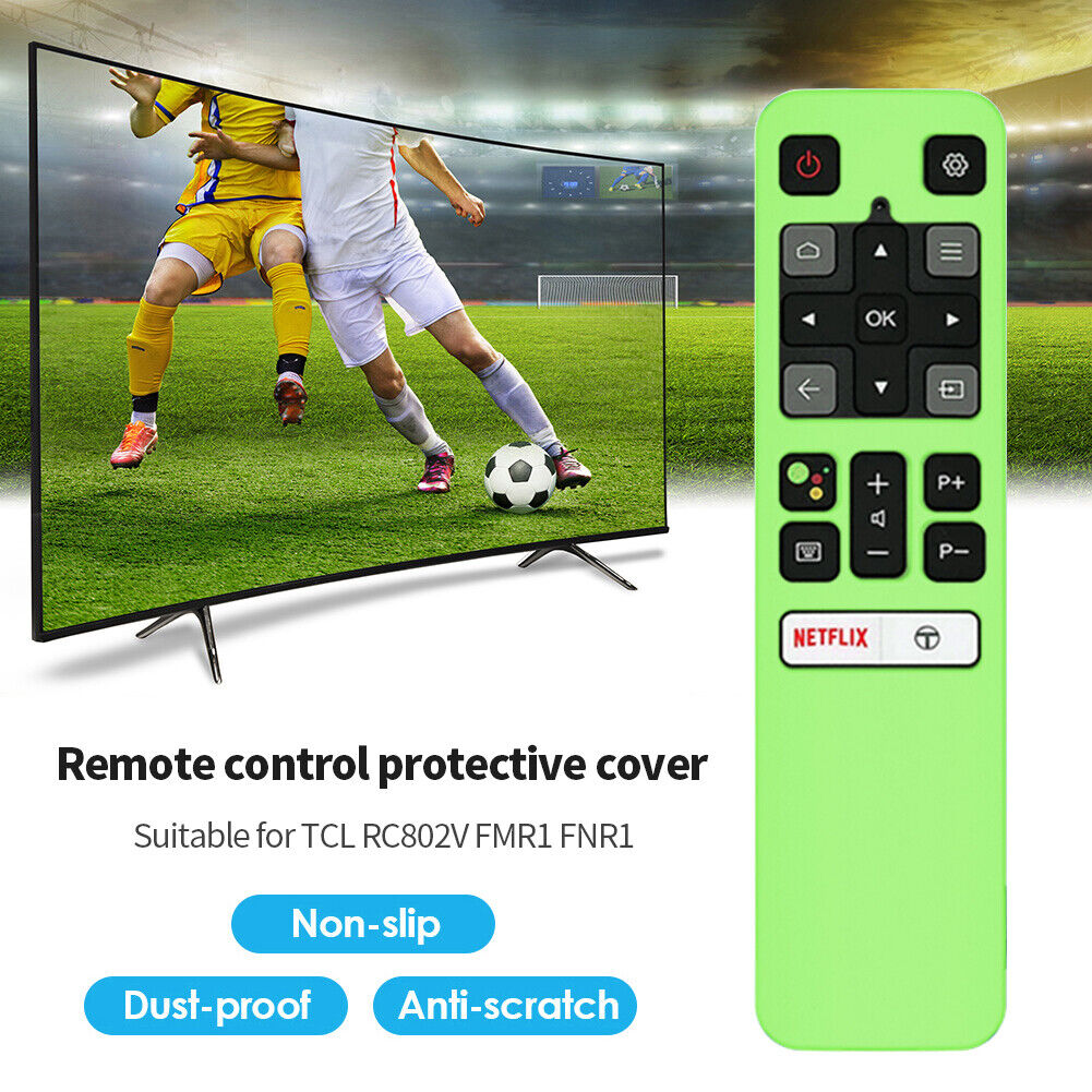 TV Remote Controller Full Cover for TCL RC802V FMR1 FNR1 (Luminous Green)