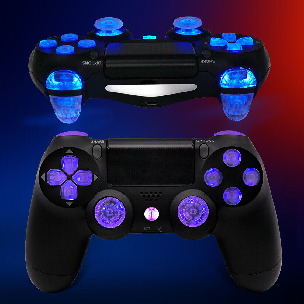 DIY Wireless Gamepad Game Controller Light Board LED Repair Set for PS4