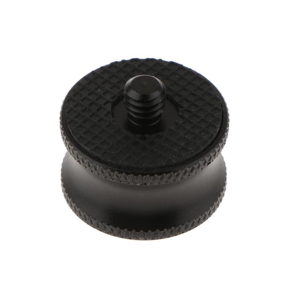 1/4 to 3/8inch Male Screw to Female Adapter   Converter for Tripod Black