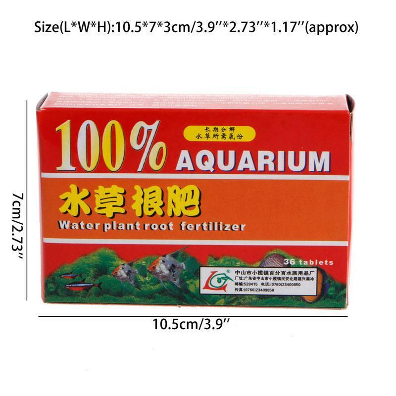 36pc/Box Aquarium Fish Tank Aquatic Cylinder Water Plant Root Fertilizer Tablets