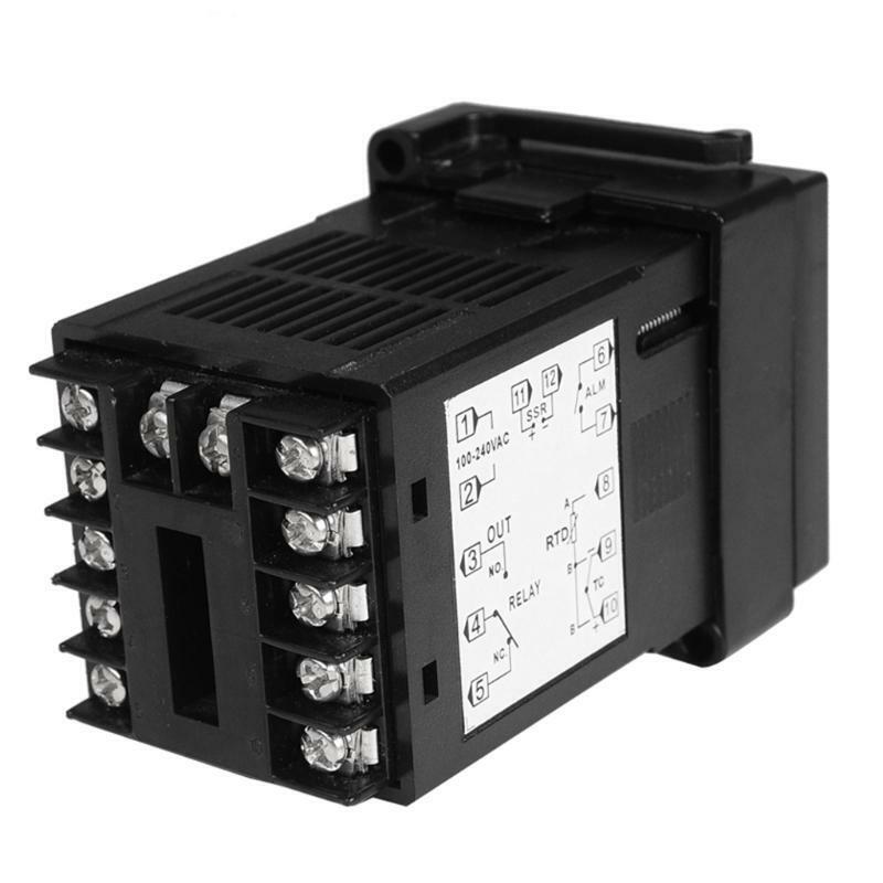 2in1 Relay + SSR Output PID Thermostat ?/? 85~265VAC for Universal Inout K Pt100