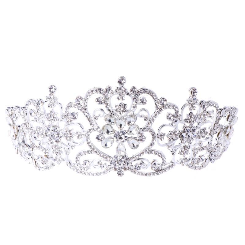 Bride Bridesmaid Wedding Shining Rhinestone Hair Headband Crown Tiara Pageant