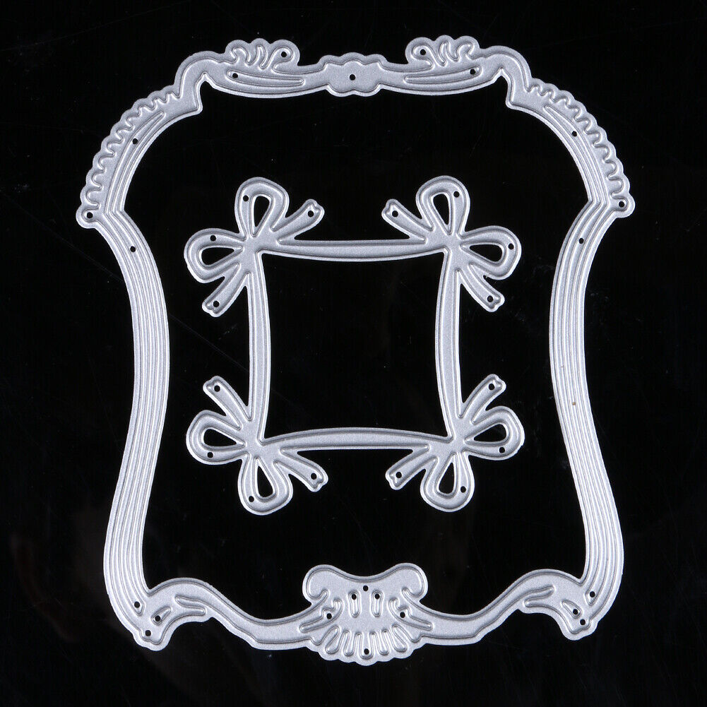 1 Set Bowknot Lace Pattern Emboss Cutting Dies Stencil for Scrapbooking DIY