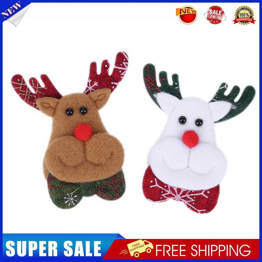 Women Brooch Hairpin Hair Clip Christmas Decoration Jewelry Accessory(Elk)