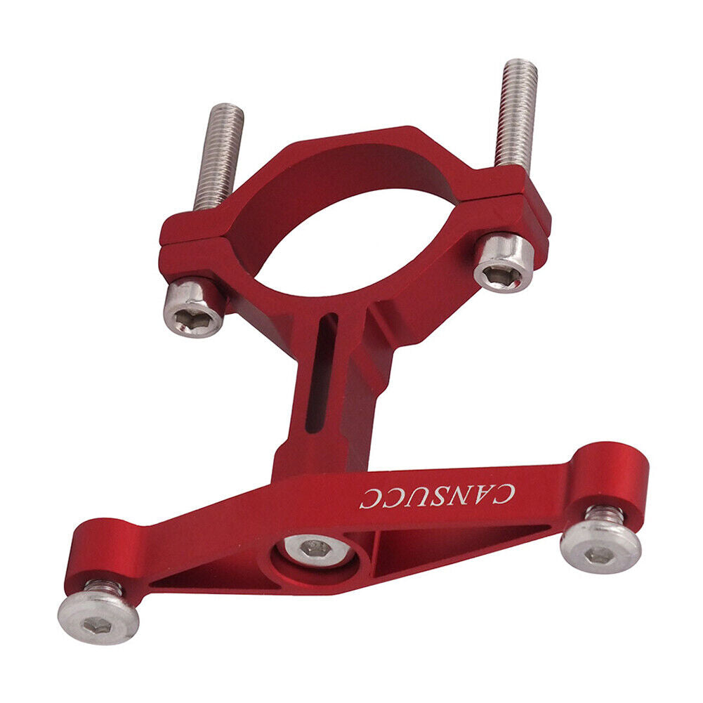 CANSUCC MTB Bike Water Bottle Cage Adapter Kettle Holder Clamp Rack (Red)