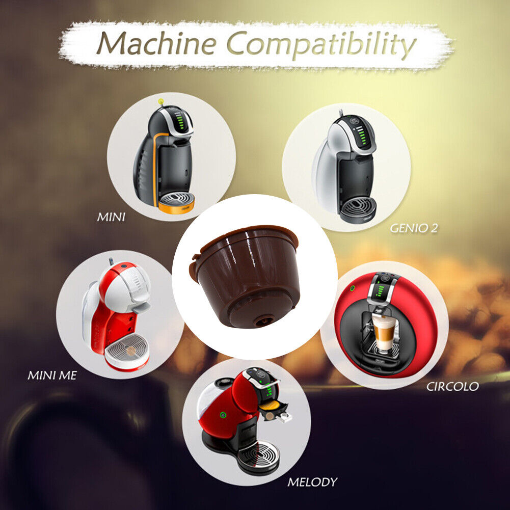 Stainless Steel Reusable Coffee Capsule Cup Refill Filter for Dolce Gusto
