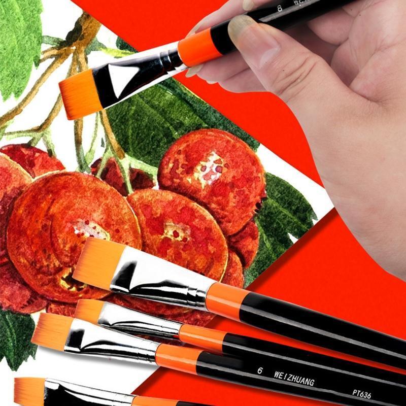 Portable Paint Brushes 9 Types Professional Paint Brush Oil Painting Brush Sets