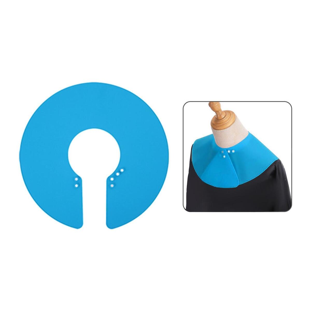 2x Waterproof Adjustable Silicone Haircut Collar for Hairdressing