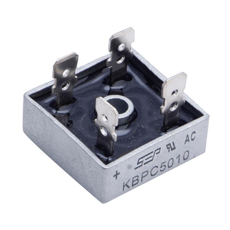 5 x KBPC5010 1000V 50A Metal Case 4 Pin Single Phase Diode Bridge Rectifier