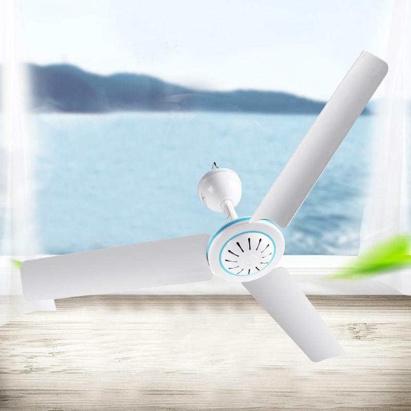 50cm 12V Ceiling Fan Air Cooler Hanging Fan for Camping Outdoor Tent Home Bed